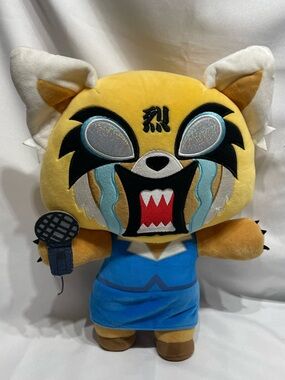 16” Sanrio Aggretsuko Rage Retsuko HugMe Shake Action Vibrating Plush Kidrobot